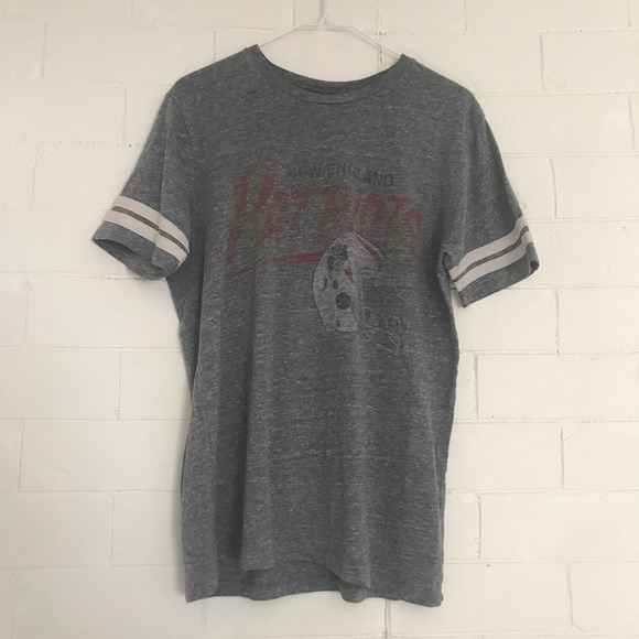Junk Food Clothing Tops - JUNK FOOD New England Patriots Faded Varsity Tee M